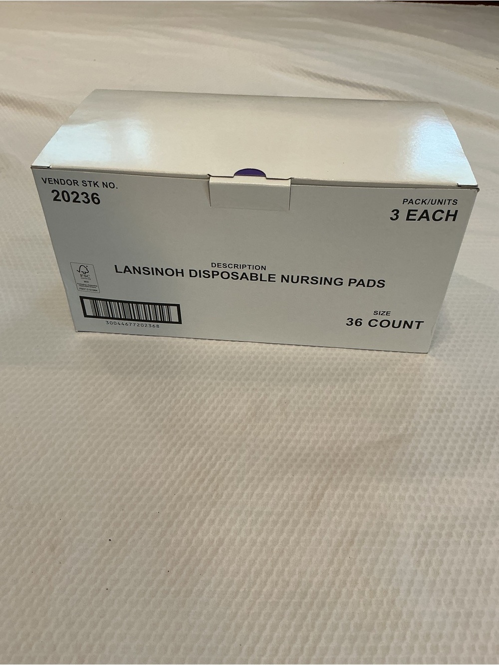 Lansinoh Disposable Nursing Pads - White with Purple Tab